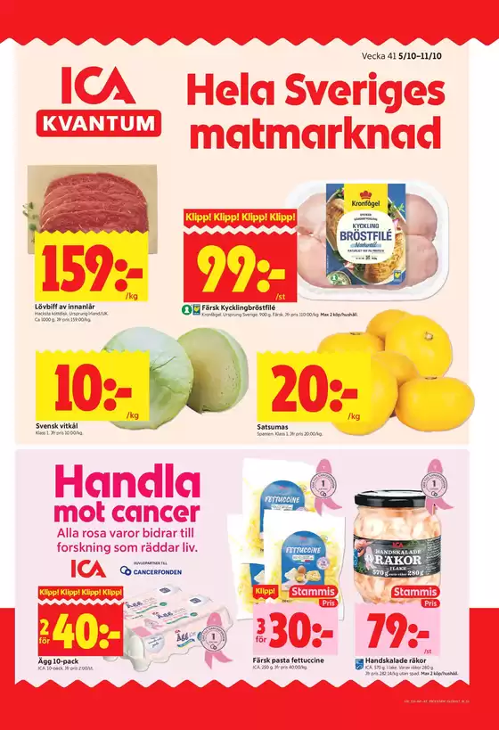 ICA Kvantum-katalog | Top-erbjudanden för alla fyndjägare | 2026-10-05T00:00:00.000Z - 2026-10-11T00:00:00.000Z