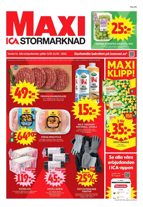 ICA Maxi-katalog | Spara nu med våra deals | 2026-10-05T00:00:00.000Z - 2026-10-11T00:00:00.000Z