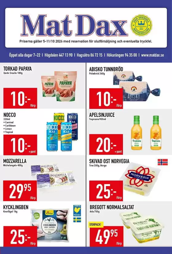 Matdax-katalog | Matdax reklambad | 2026-10-05T00:00:00.000Z - 2026-10-11T00:00:00.000Z