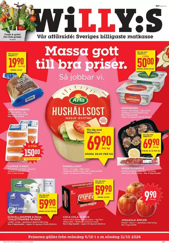 Willys-katalog | Exklusiva deals och fynd | 2026-10-05T00:00:00.000Z - 2026-10-19T00:00:00.000Z