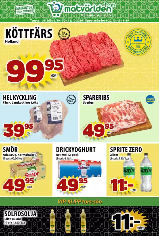 Matvärlden-katalog i Götene | Veckans erbjudanden Tensta! | 2026-10-05T00:00:00.000Z - 2026-10-11T00:00:00.000Z
