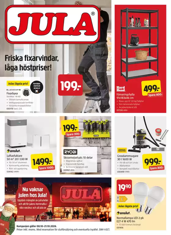 Jula-katalog | kampanjbladet Jula | 2026-10-08T00:00:00.000Z - 2026-10-21T00:00:00.000Z