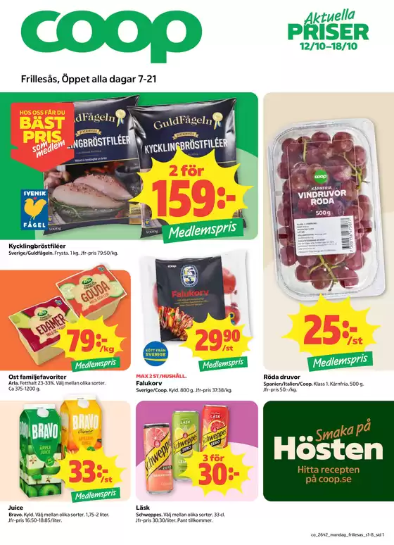 Coop Konsum-katalog | Coop Konsum reklamblad | 2026-10-12T00:00:00.000Z - 2026-10-18T00:00:00.000Z