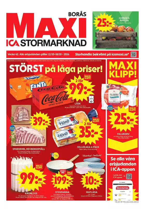 ICA Maxi-katalog | Specialerbjudanden för dig | 2026-10-12T00:00:00.000Z - 2026-10-18T00:00:00.000Z