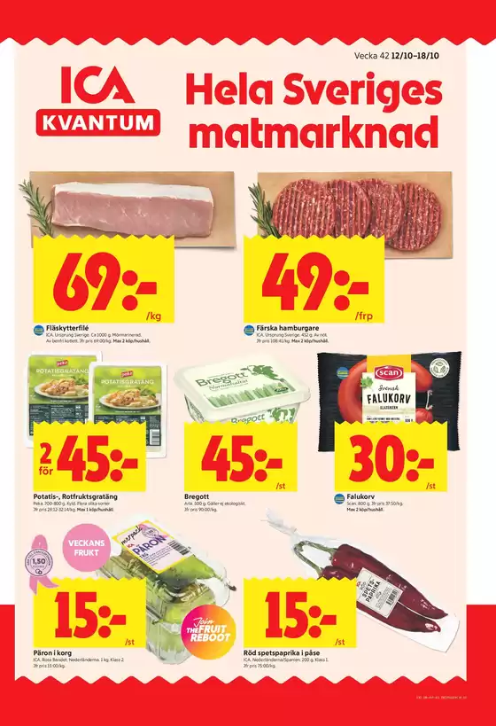 ICA Kvantum-katalog i Vänersborg | Upptäck attraktiva erbjudanden | 2026-10-12T00:00:00.000Z - 2026-10-18T00:00:00.000Z