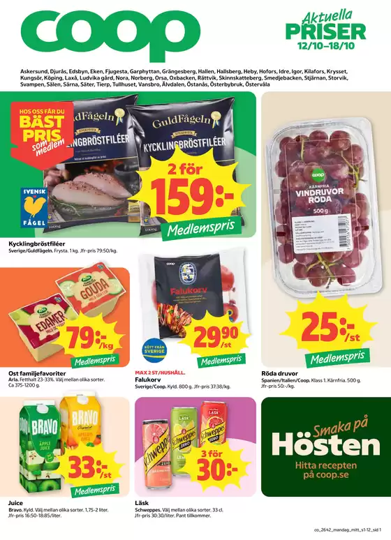 Coop-katalog | Fantastiskt erbjudande för alla kunder | 2026-10-12T00:00:00.000Z - 2026-10-26T00:00:00.000Z