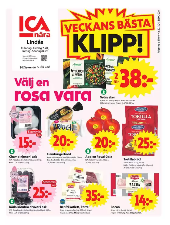 ICA Nära-katalog | Top-erbjudanden för sparrävar | 2026-10-12T00:00:00.000Z - 2026-10-18T00:00:00.000Z
