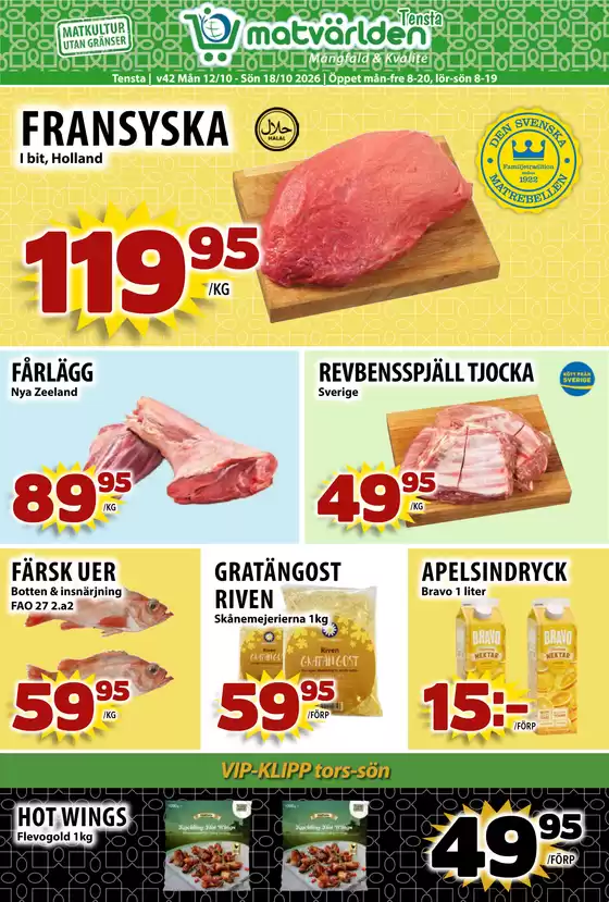 Matvärlden-katalog | Veckans erbjudanden Tensta! | 2026-10-12T00:00:00.000Z - 2026-10-18T00:00:00.000Z