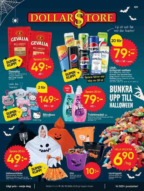 DollarStore-katalog | DollarStore Erbjudanden | 2026-10-19T00:00:00.000Z - 2026-10-25T00:00:00.000Z