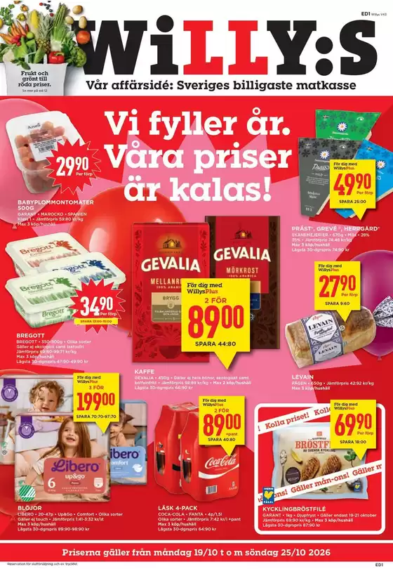 Willys-katalog | Top-erbjudanden för sparrävar | 2026-10-19T00:00:00.000Z - 2026-10-25T00:00:00.000Z