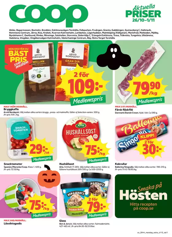 Coop Konsum-katalog | Attraktiva specialerbjudanden för alla | 2026-10-26T00:00:00.000Z - 2026-11-01T00:00:00.000Z