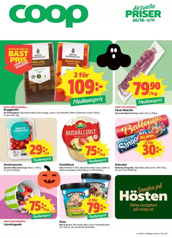 Coop Konsum-katalog | Top-erbjudanden för alla fyndjägare | 2026-10-26T00:00:00.000Z - 2026-11-01T00:00:00.000Z