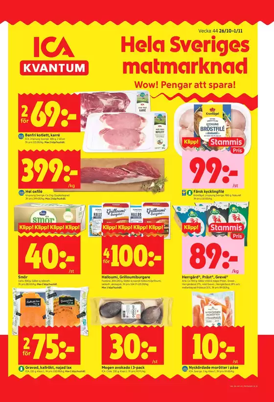ICA Kvantum-katalog i Klockestrand | Exklusiva deals för våra kunder | 2026-10-26T00:00:00.000Z - 2026-11-01T00:00:00.000Z