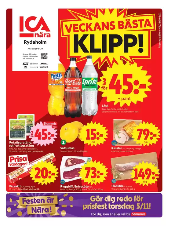 ICA Nära-katalog | Top-erbjudanden för alla fyndjägare | 2026-10-26T00:00:00.000Z - 2026-11-09T00:00:00.000Z
