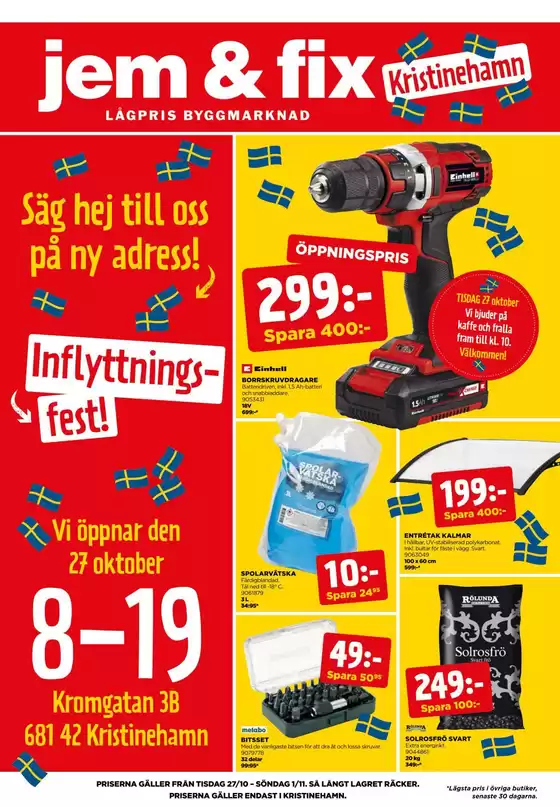 Jem&Fix-katalog | Öppningstidning Kristinehamn v.44 | 2026-10-27T00:00:00.000Z - 2026-11-01T00:00:00.000Z