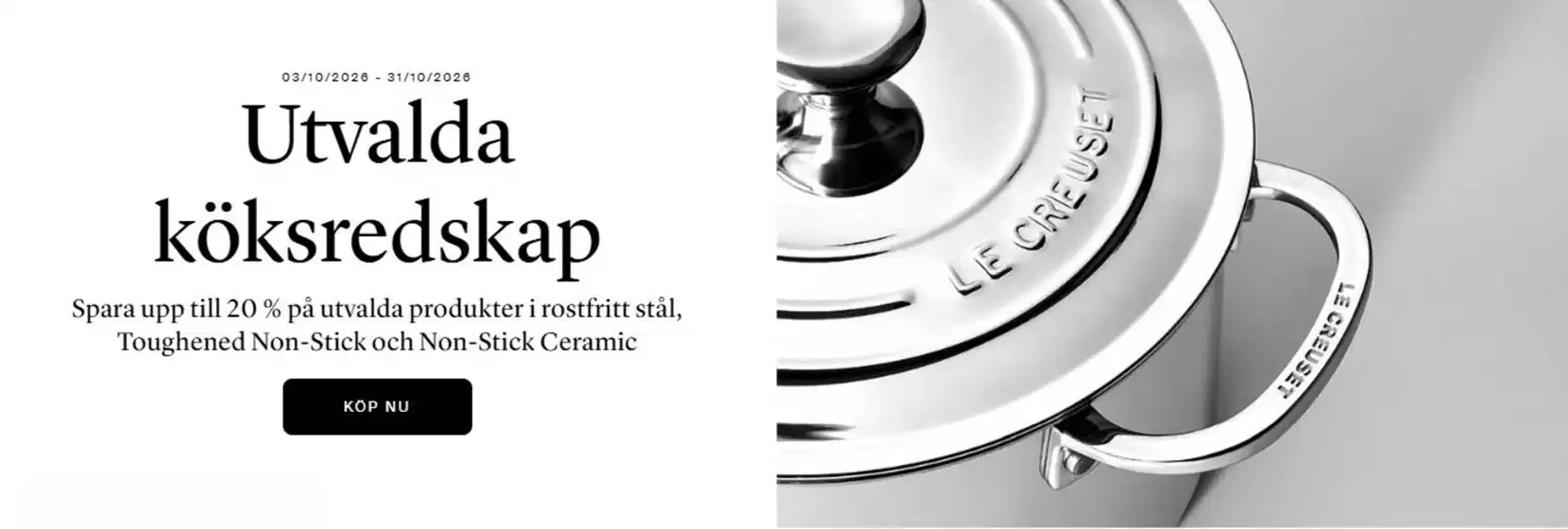Le Creuset-katalog | 20% rabatt! | 2026-10-26T00:00:00.000Z - 2026-10-31T00:00:00.000Z