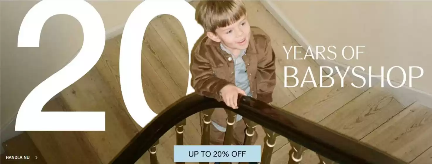 Babyshop-katalog | Up to 20% Off! | 2026-10-28T00:00:00.000Z - 2026-11-05T00:00:00.000Z