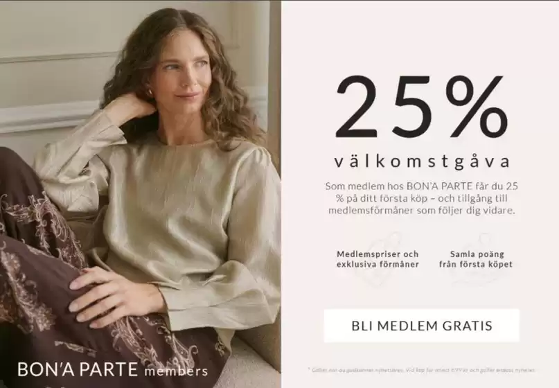 Bon'a Parte-katalog | 25% rabatt! | 2026-10-30T00:00:00.000Z - 2026-11-13T00:00:00.000Z