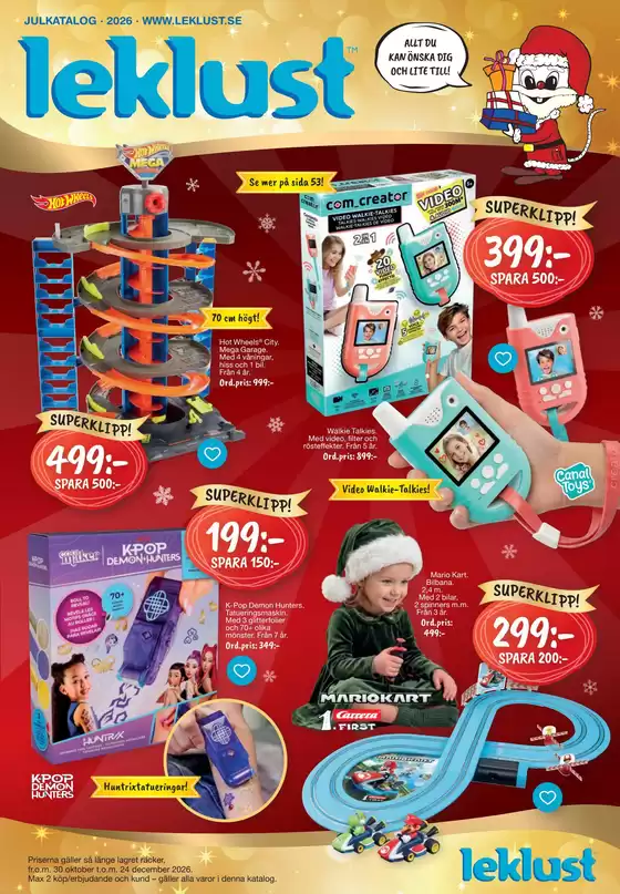 Leklust-katalog | Leklust reklamblad | 2026-10-30T00:00:00.000Z - 2026-12-24T00:00:00.000Z