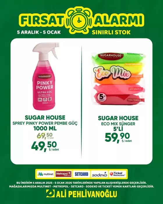 Ali Pehlivanoğlu kataloğu, Beyoğlu | Şimdi fırsatlarımızla tasarruf edin | 2025-12-05T00:00:00.000Z - 2026-01-05T00:00:00.000Z