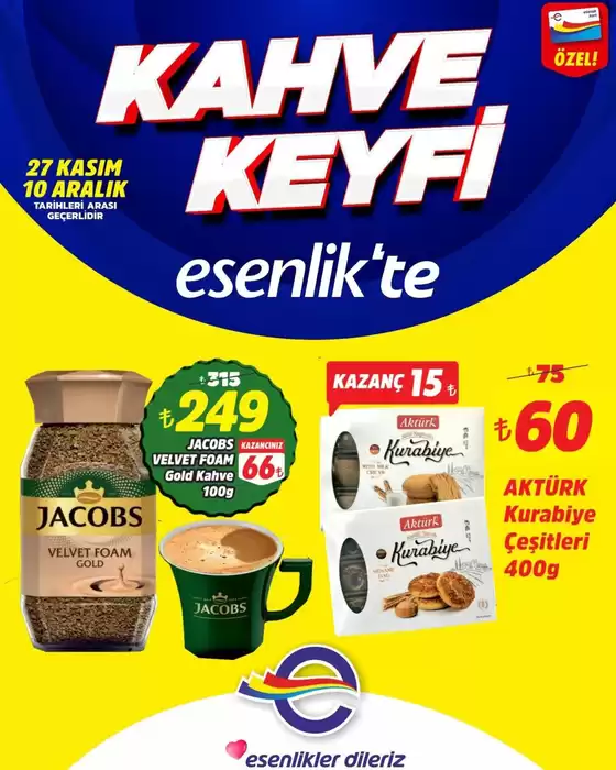 Esenlik kataloğu, Aladağ | En iyi fırsatlar ve indirimler | 2025-11-27T00:00:00.000Z - 2025-12-10T00:00:00.000Z