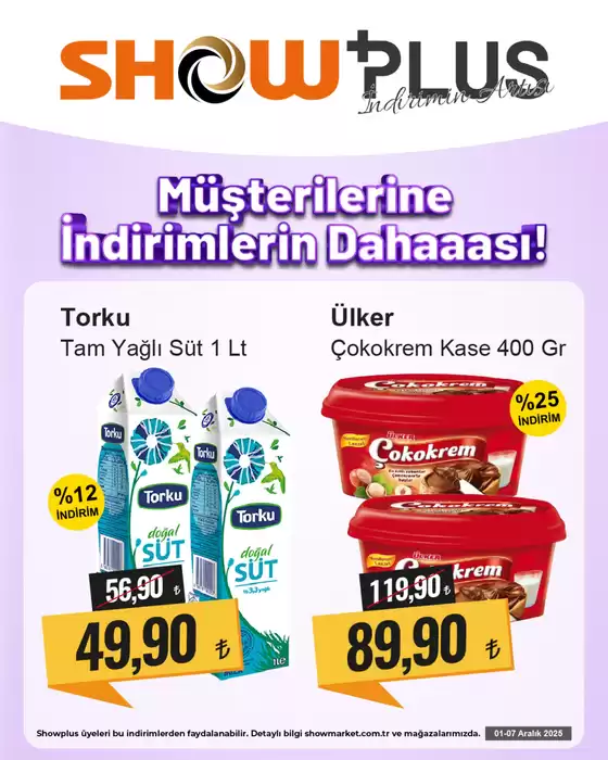 Show Market kataloğu, Aladağ | Tasarrufçular için en iyi teklifler | 2025-12-01T00:00:00.000Z - 2025-12-07T00:00:00.000Z