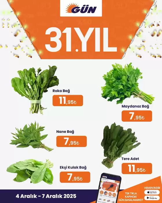 Gün Süpermarket kataloğu, Aladağ | Keşfedilecek yeni teklifler | 2025-12-04T00:00:00.000Z - 2025-12-07T00:00:00.000Z