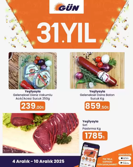 Gün Süpermarket kataloğu, Aladağ | Gün Süpermarket katalog | 2025-12-04T00:00:00.000Z - 2025-12-10T00:00:00.000Z