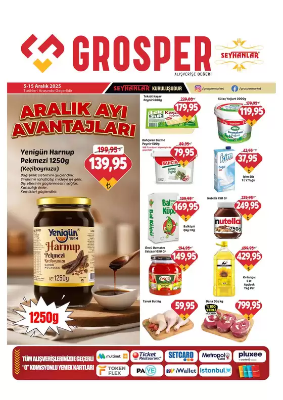 Grosper kataloğu, Aladağ | Sizin için en iyi tekliflerimiz | 2025-12-05T00:00:00.000Z - 2025-12-15T00:00:00.000Z