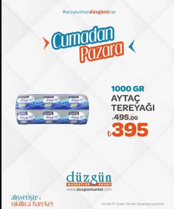 Düzgün Market kataloğu, Kurtyeri | Cumadan Pazara | 2025-12-05T00:00:00.000Z - 2025-12-07T00:00:00.000Z