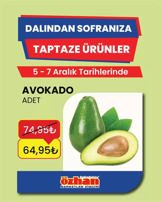 Özhan Market kataloğu, Turgutreis | Keşfedilecek yeni teklifler | 2025-12-05T00:00:00.000Z - 2025-12-07T00:00:00.000Z