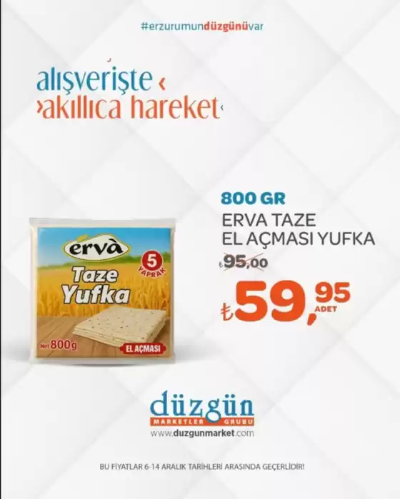 Düzgün Market kataloğu, Azdavay | Fırsatlar  | 2025-12-09T00:00:00.000Z - 2025-12-14T00:00:00.000Z