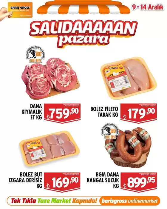 Barış Gross Market kataloğu, Sarıveliler | Barış Gross Market katalog | 2025-12-09T00:00:00.000Z - 2025-12-14T00:00:00.000Z