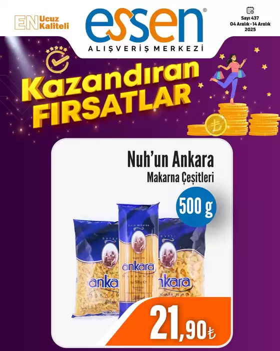 Essen AVM kataloğu, Sarıveliler | En iyi fırsatlarımız | 2025-12-04T00:00:00.000Z - 2025-12-14T00:00:00.000Z