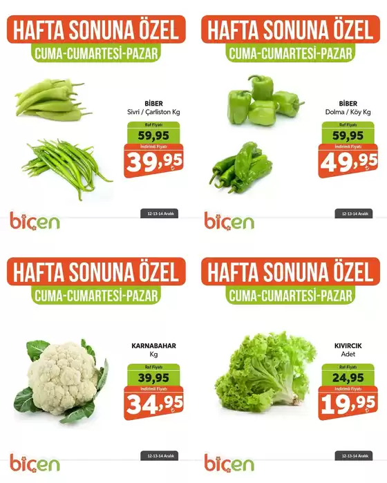 Biçen Market kataloğu, Sefaalan | Seçili ürünlerde harika indirimler | 2025-12-12T00:00:00.000Z - 2025-12-14T00:00:00.000Z