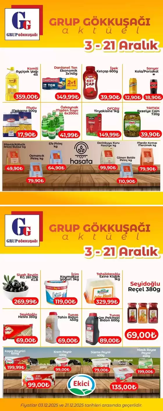 Grup Gökkuşağı kataloğu, Gümüşpınar (İstanbul) | Keşfedilecek yeni teklifler | 2025-12-03T00:00:00.000Z - 2025-12-21T00:00:00.000Z