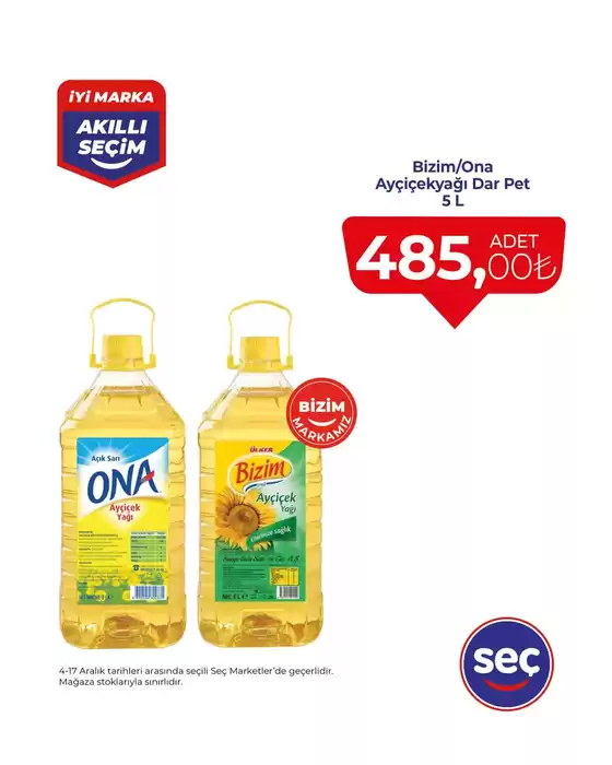 Seç Market kataloğu, Gümüşpınar (İstanbul) | Herkes için cazip özel teklifler | 2025-12-04T00:00:00.000Z - 2025-12-17T00:00:00.000Z