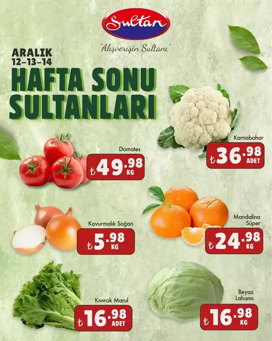 Sultan Market kataloğu, Nusaybin | Cazip teklifleri keşfedin | 2025-12-12T00:00:00.000Z - 2025-12-14T00:00:00.000Z