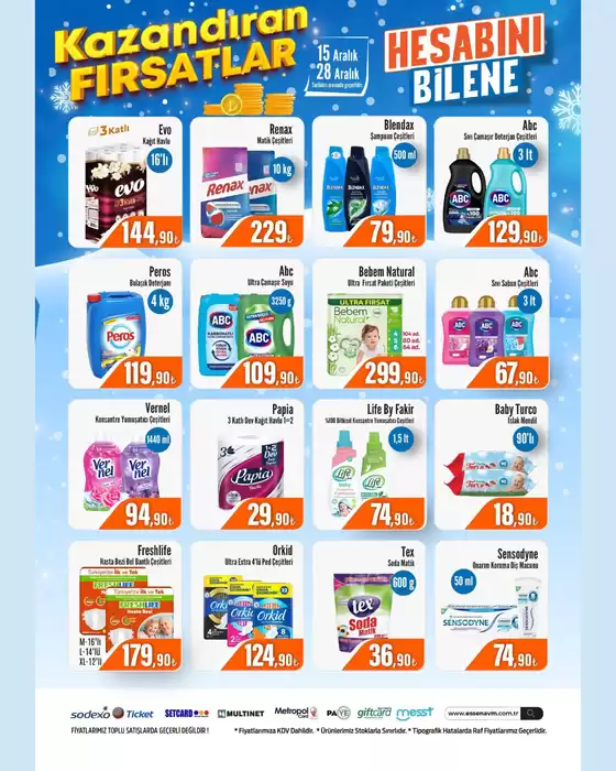 Essen AVM kataloğu, Divriği | Müşterilerimiz için özel fırsatlar | 2025-12-15T00:00:00.000Z - 2025-12-28T00:00:00.000Z