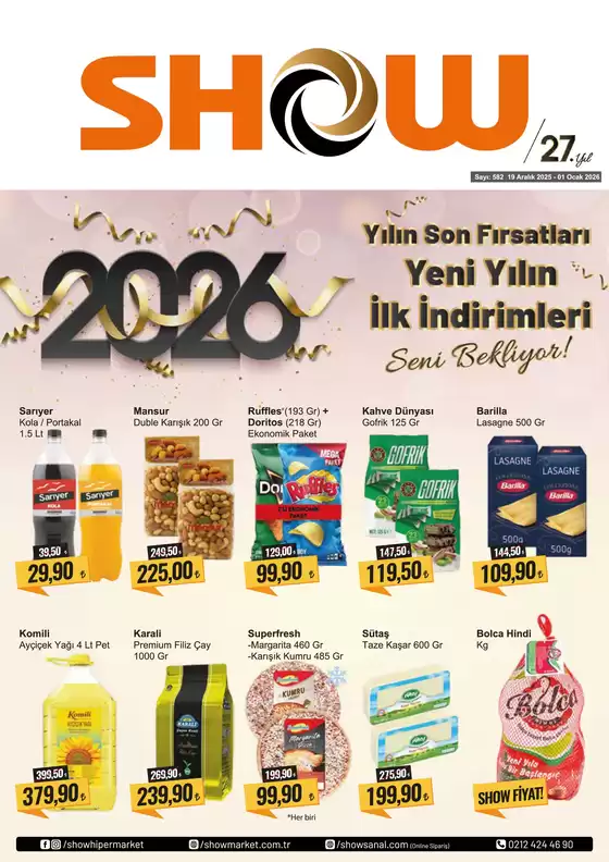 Show Market kataloğu, Yukarı Gökdere | Show Market Katalog | 2025-12-19T00:00:00.000Z - 2026-01-01T00:00:00.000Z