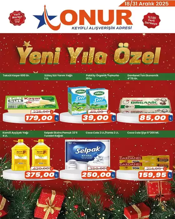 Onur Hipermarketleri kataloğu, Bodrum | Sizin için en iyi tekliflerimiz | 2025-12-18T00:00:00.000Z - 2025-12-31T00:00:00.000Z