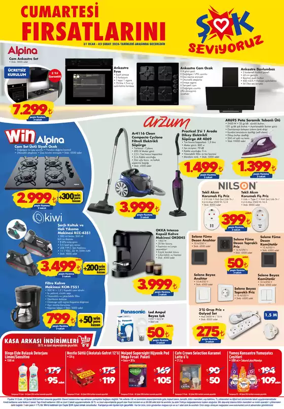 Şok Market kataloğu | Şok Market Haftasonu Firsatlari | 2026-01-31T00:00:00.000Z - 2026-02-03T00:00:00.000Z