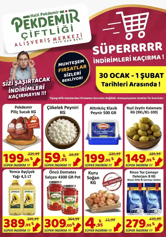 Pekdemir kataloğu, Bursa | Tüm fırsat avcıları için en iyi teklifler | 2026-01-30T00:00:00.000Z - 2026-02-01T00:00:00.000Z