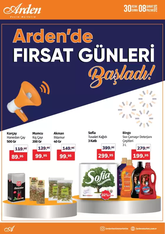 Arden Market kataloğu, İstanbul | Tüm müşteriler için harika teklif | 2026-01-30T00:00:00.000Z - 2026-02-08T00:00:00.000Z