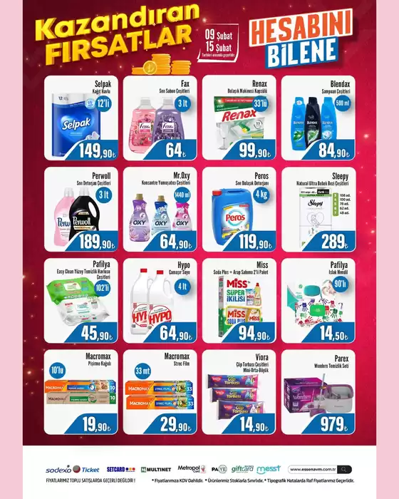 Essen AVM kataloğu, Marmaris | Tüm müşteriler için harika teklif | 2026-02-09T00:00:00.000Z - 2026-02-15T00:00:00.000Z