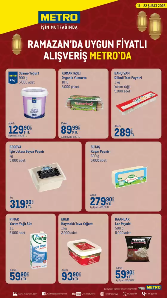 Metro kataloğu, Ankara | Ramazana Özel Fırsatlar | 2026-02-11T00:00:00.000Z - 2026-02-22T00:00:00.000Z