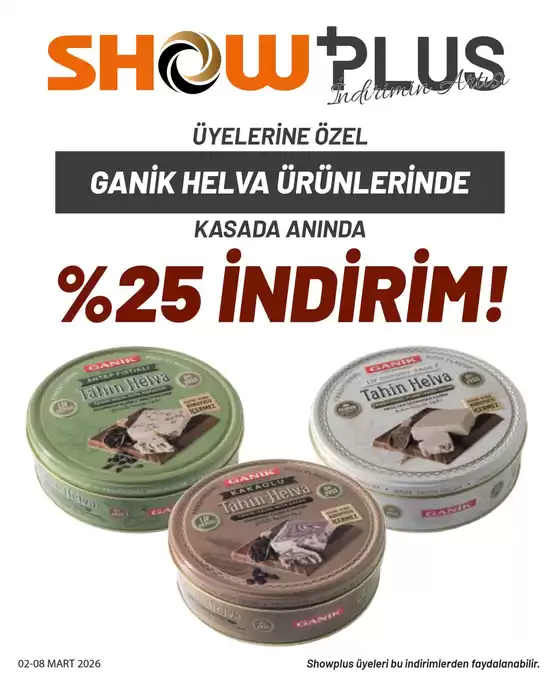Show Market kataloğu, Selçuklu | Özel fırsatlar ve indirimler | 2026-03-02T00:00:00.000Z - 2026-03-08T00:00:00.000Z