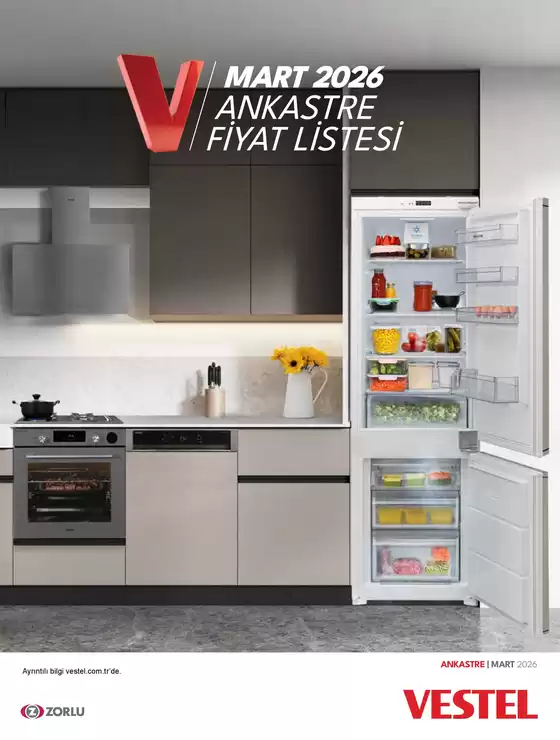 Vestel kataloğu, Aşağıkızılca | Ankastre Ürünler | 2026-03-01T00:00:00.000Z - 2026-03-31T00:00:00.000Z