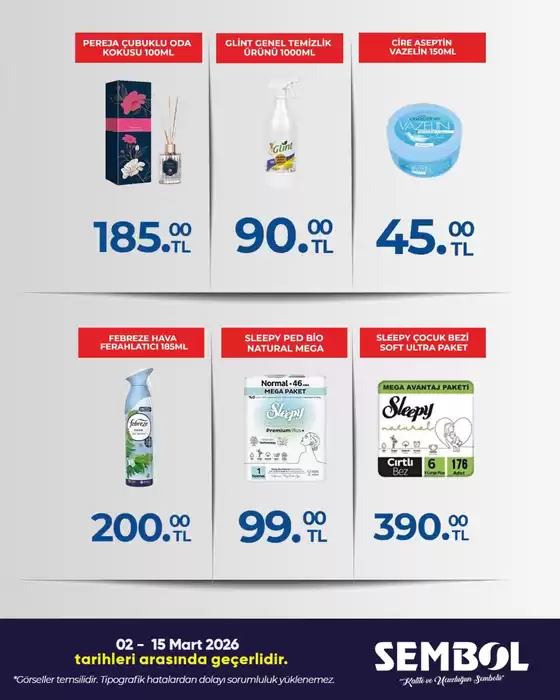 sembol center marketçilik kataloğu, Afyonkarahisar | sembol center marketçilik katalog | 2026-03-02T00:00:00.000Z - 2026-03-15T00:00:00.000Z