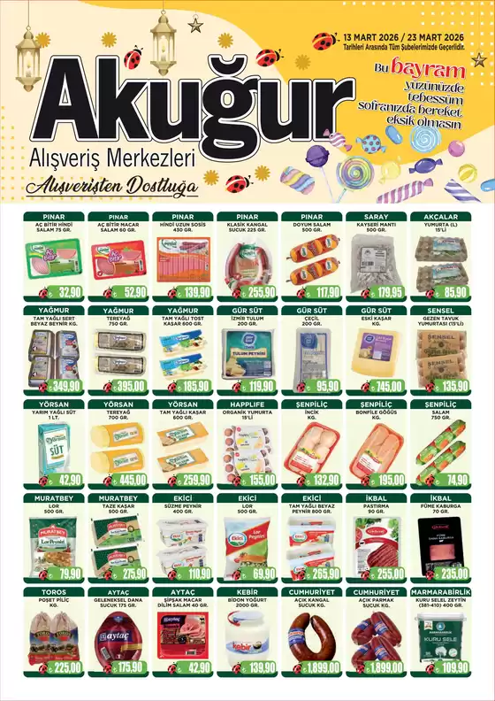 Ak Uğur Market kataloğu, Dikili | Ak Uğur Market katalog | 2026-03-13T00:00:00.000Z - 2026-03-23T00:00:00.000Z